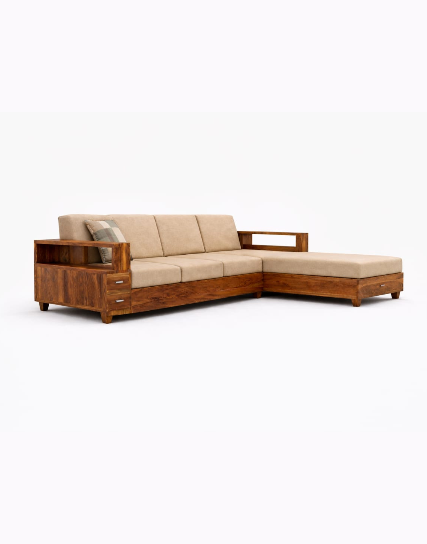 VANWOOD SCB-005 Artisan Solid Wood Sectional Sofa - Image 3