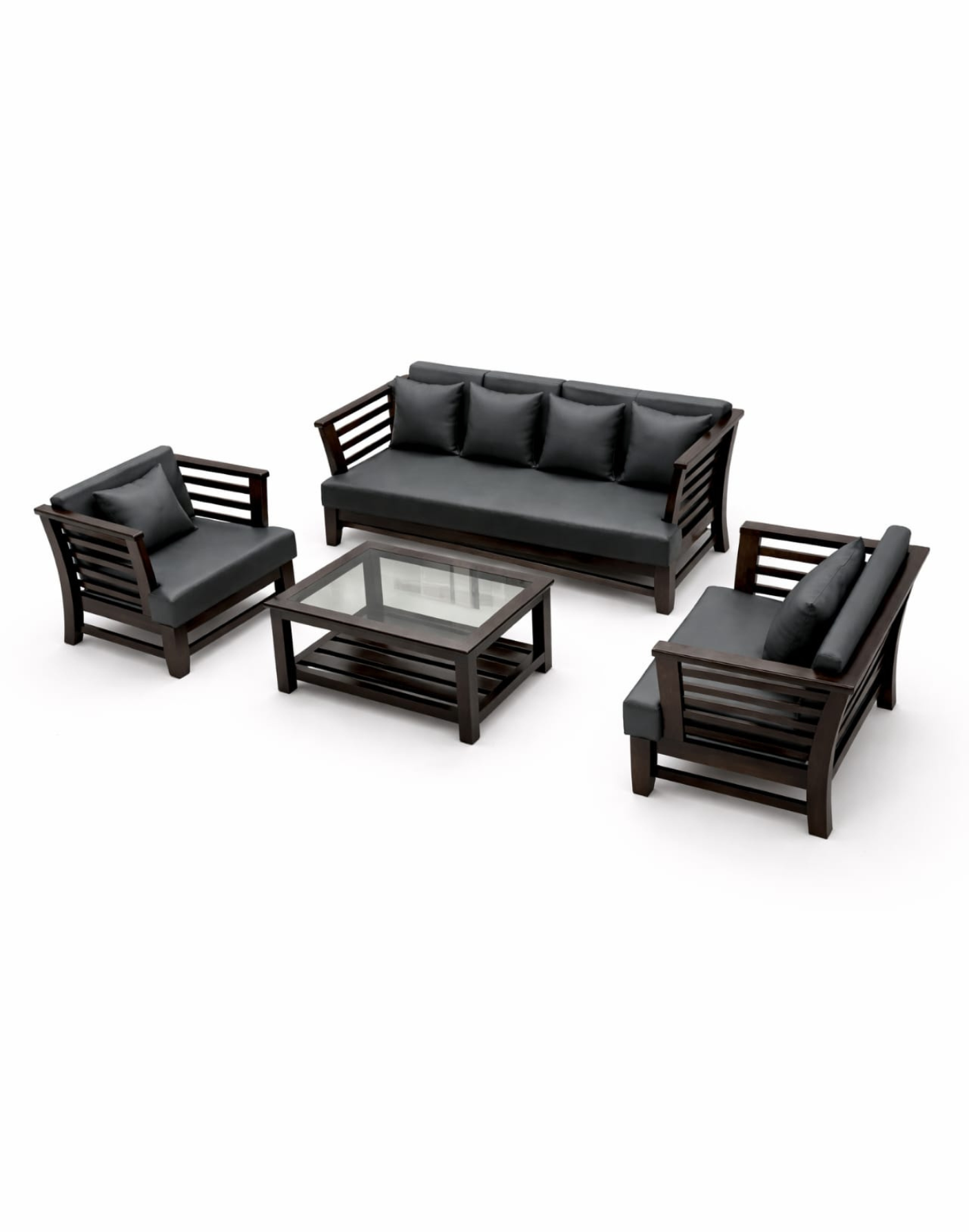 VANWOOD SCB-006 Aurelia Solid Wood Sofa Set