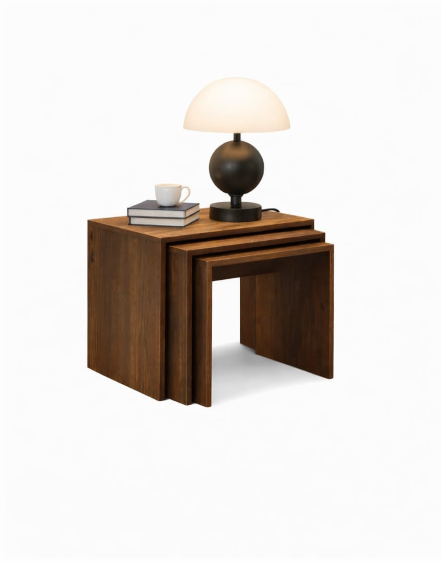 VANWOOD CT–7021 TriNest Nesting Side Table