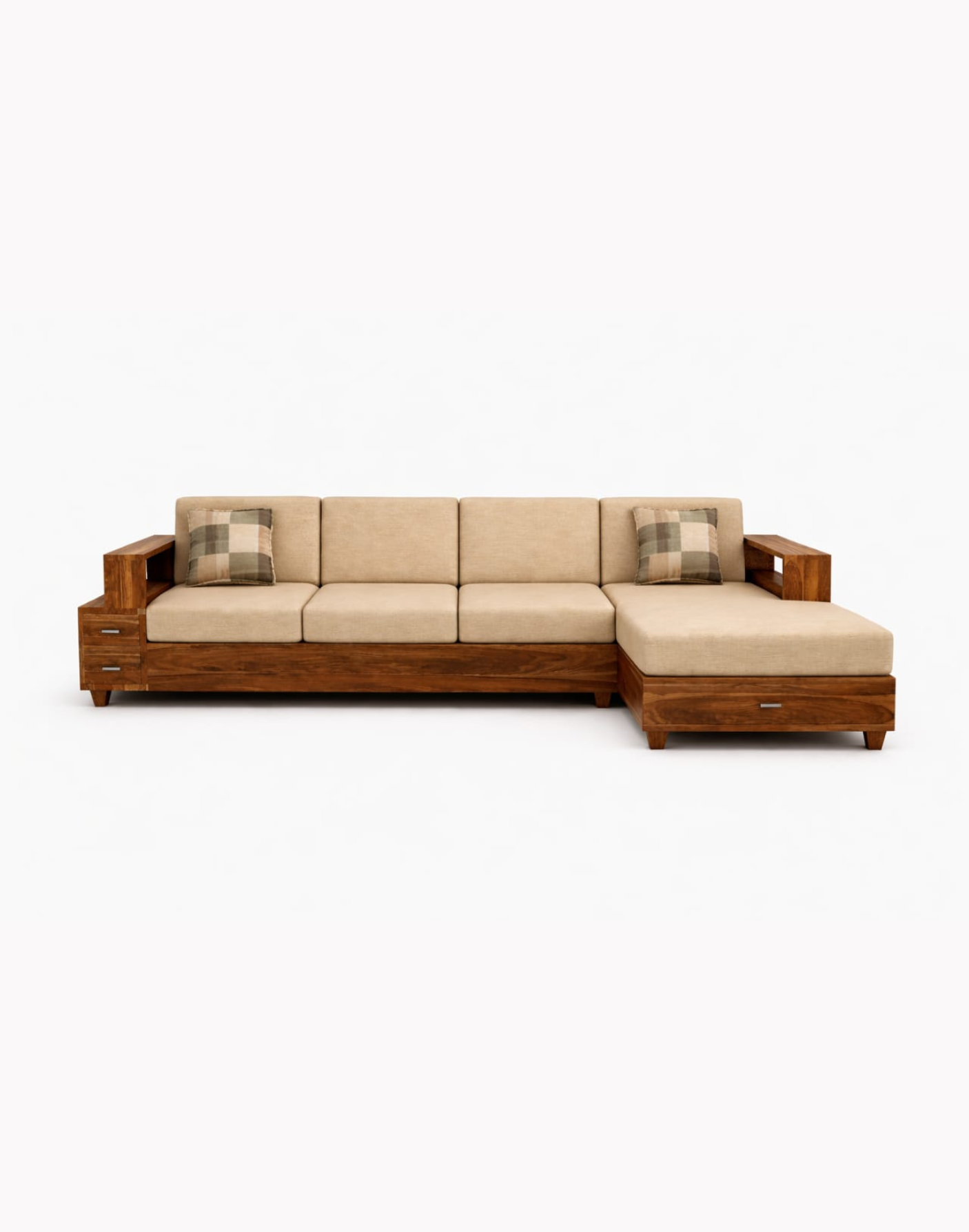 VANWOOD SCB-005 Artisan Solid Wood Sectional Sofa - Image 2