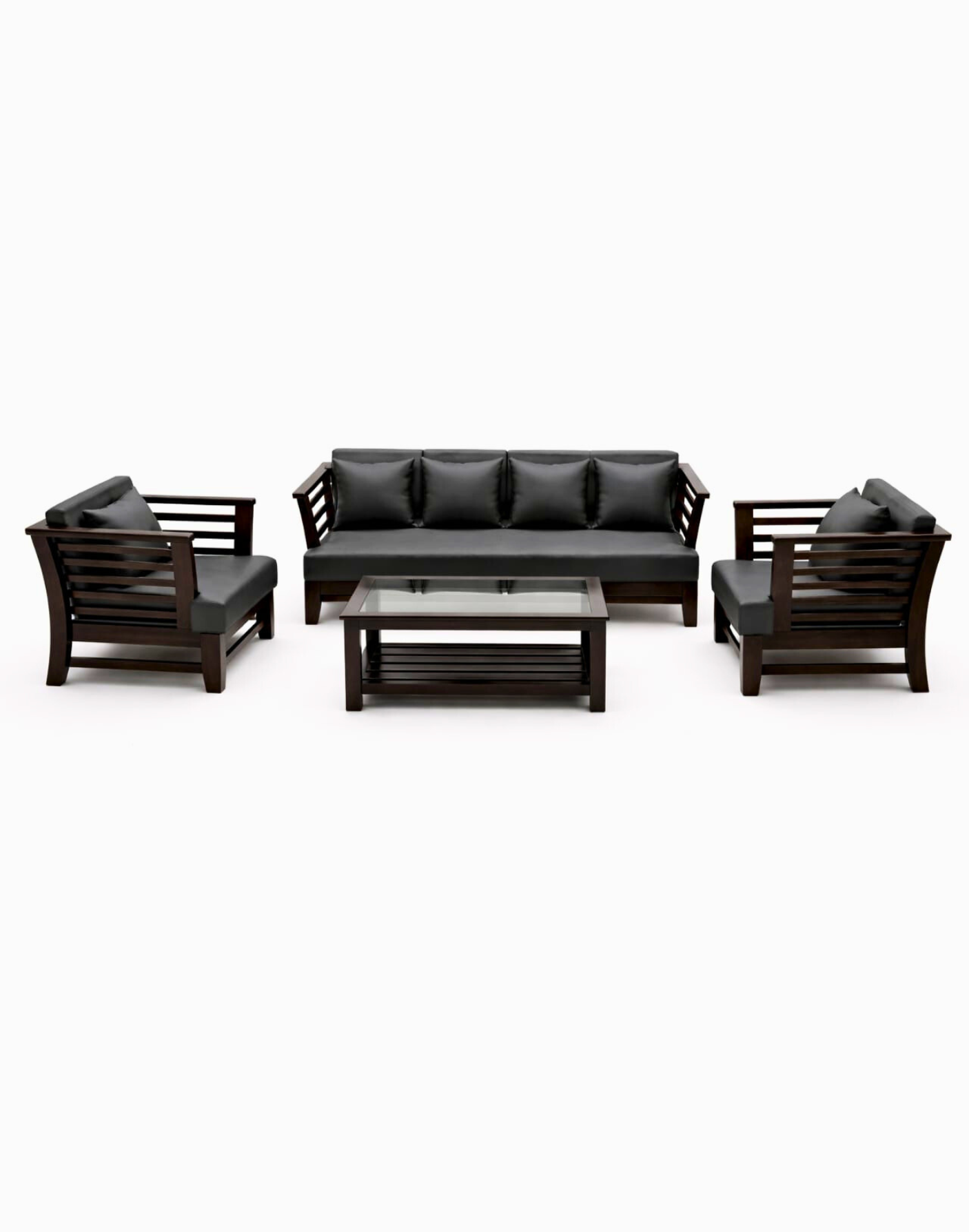 VANWOOD SCB-006 Aurelia Solid Wood Sofa Set - Image 5