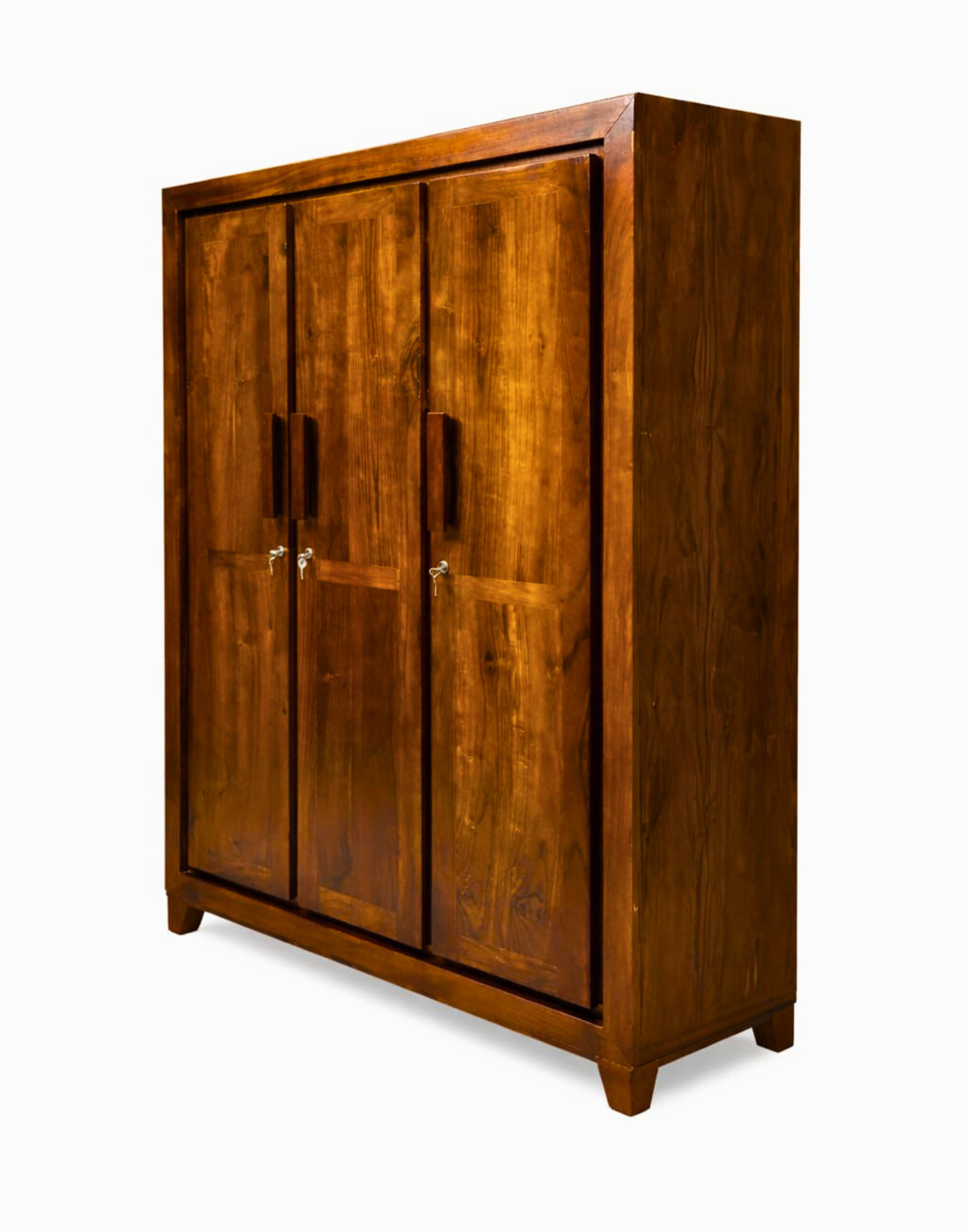 VANWOOD WDB-0071 TimberLux 3-Door Solid Wood Wardrobe - Image 3