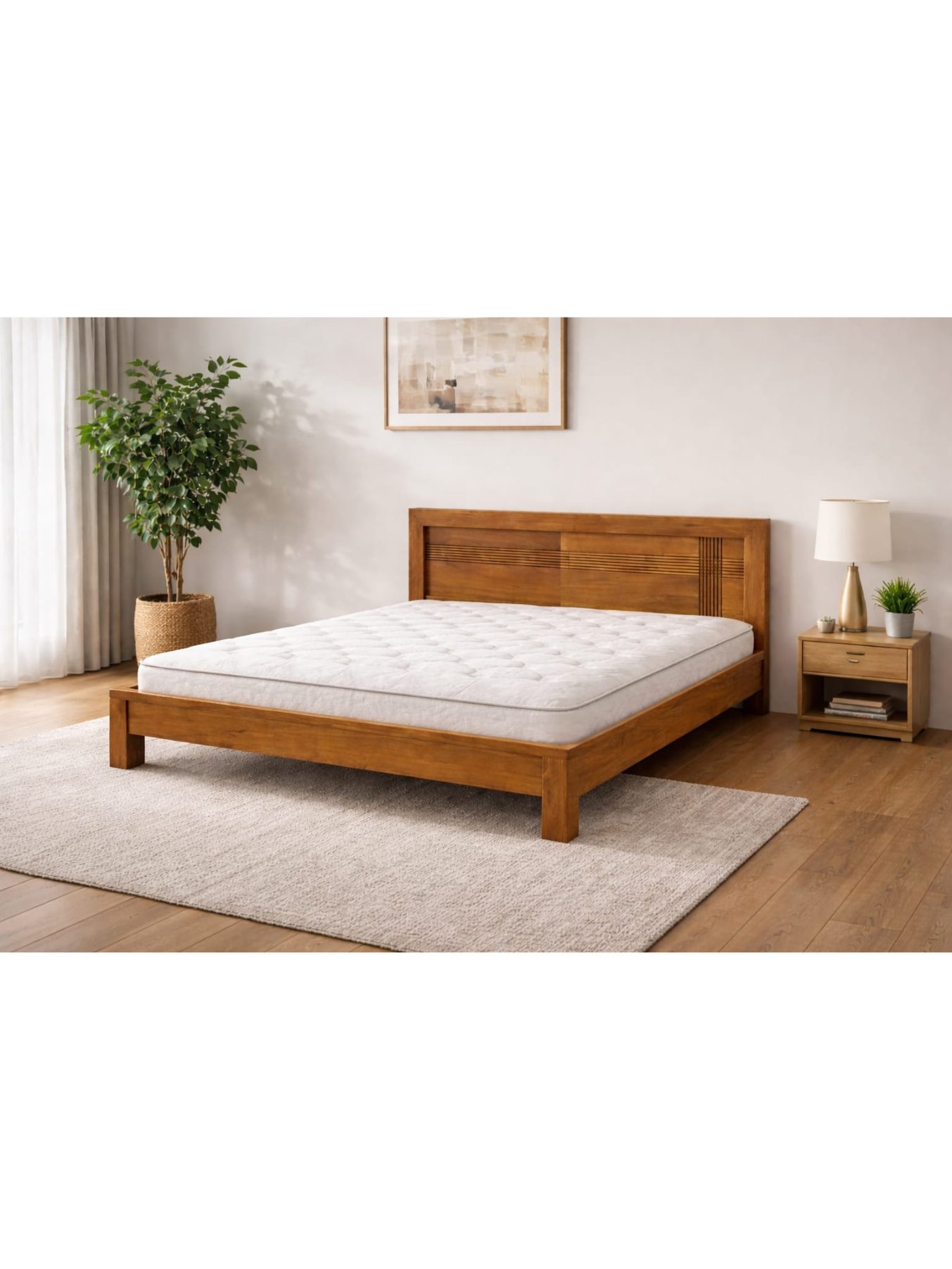 VANWOOD Aurelio Solid Wood Platform Bed