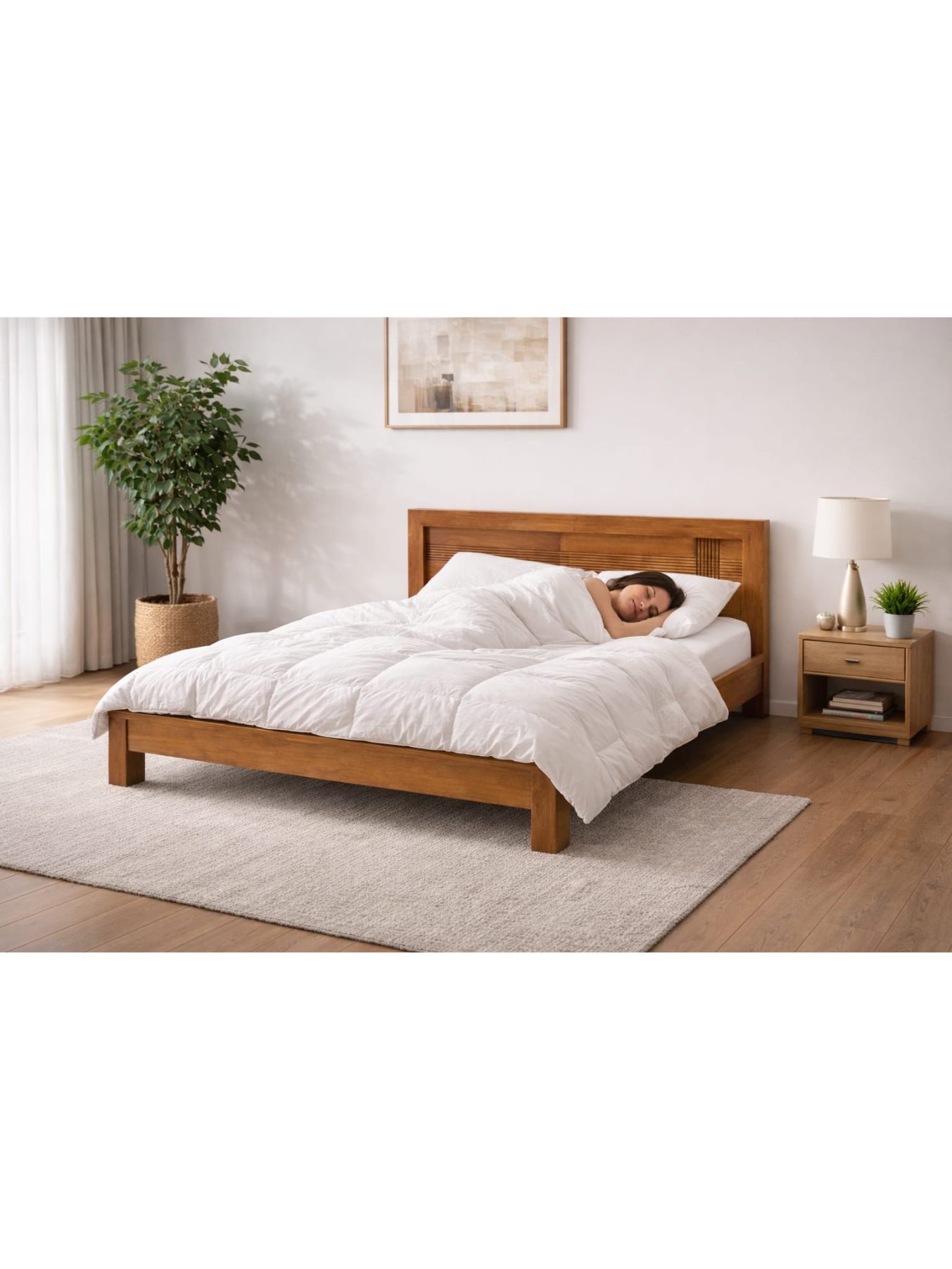 VANWOOD Aurelio Solid Wood Platform Bed - Image 2