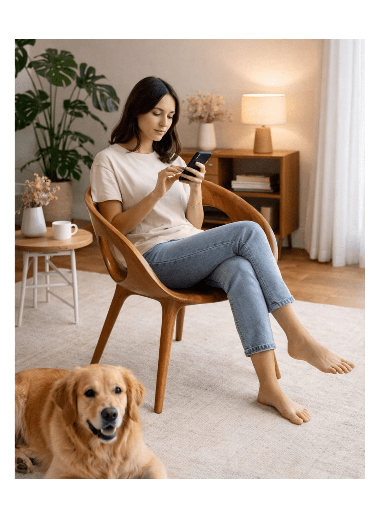 VANWOOD Aurelia Curve Designer Lounge Chair - Image 2