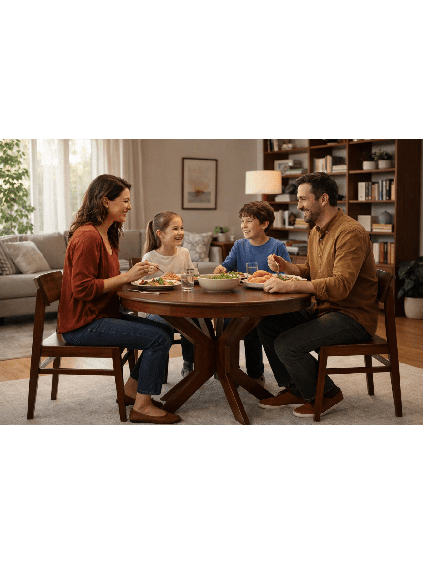 VANWOOD Aurelius Round Dining Table Set - Image 7