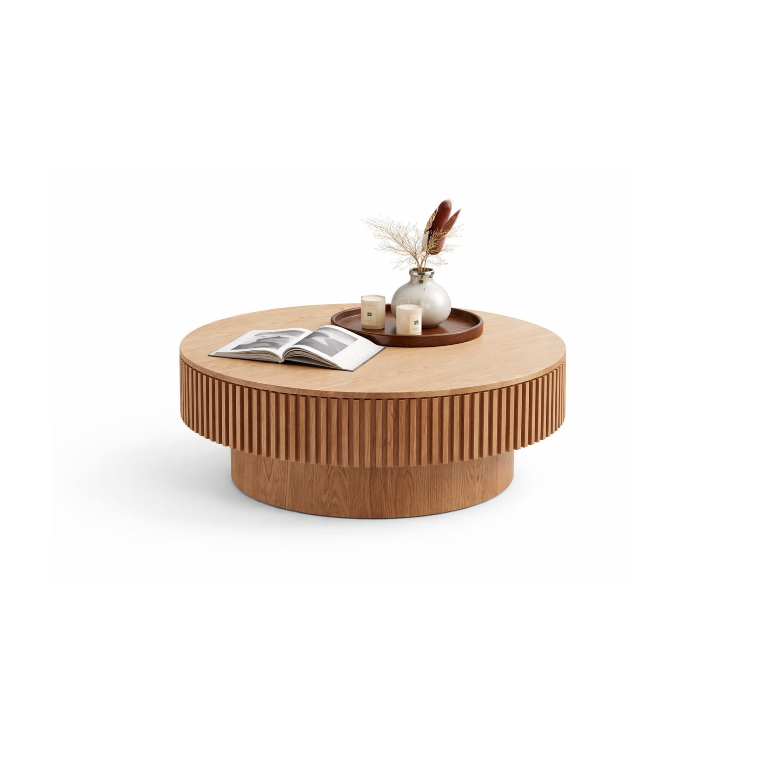 VANWOOD Arcus Fluted Storage Coffee Table