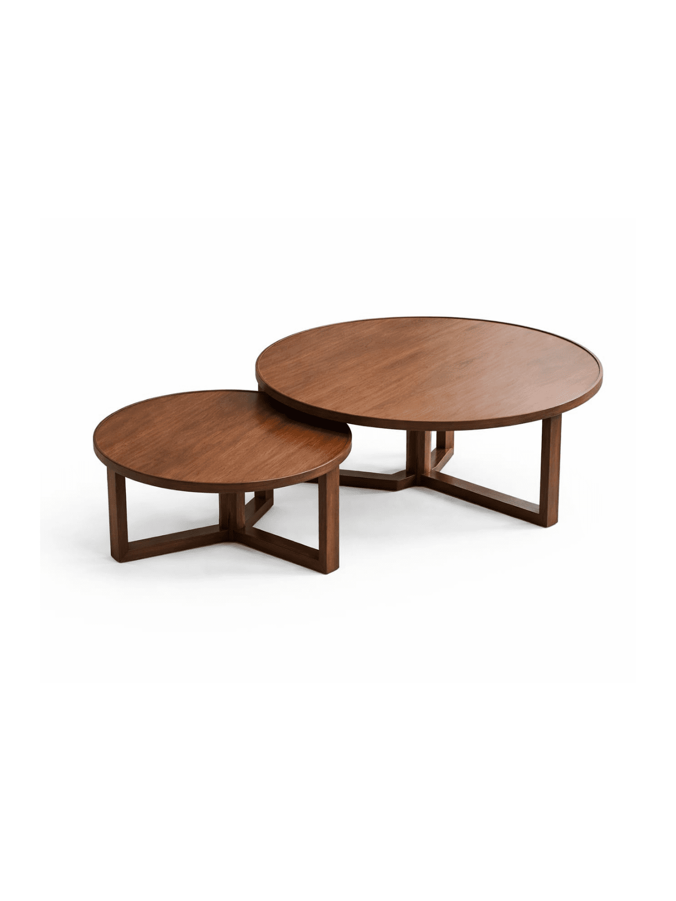VANWOOD DuoNest Round Coffee Table Set - Image 3