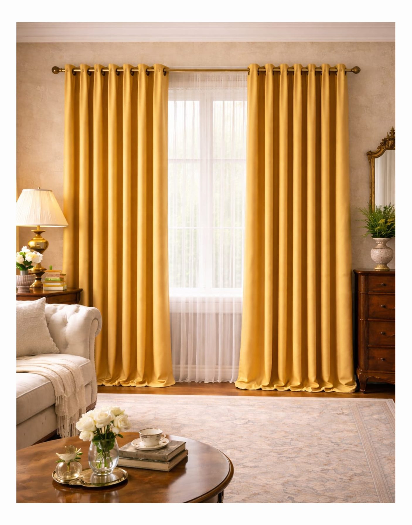 Omega Aurelia GoldLuxe Blackout Curtains