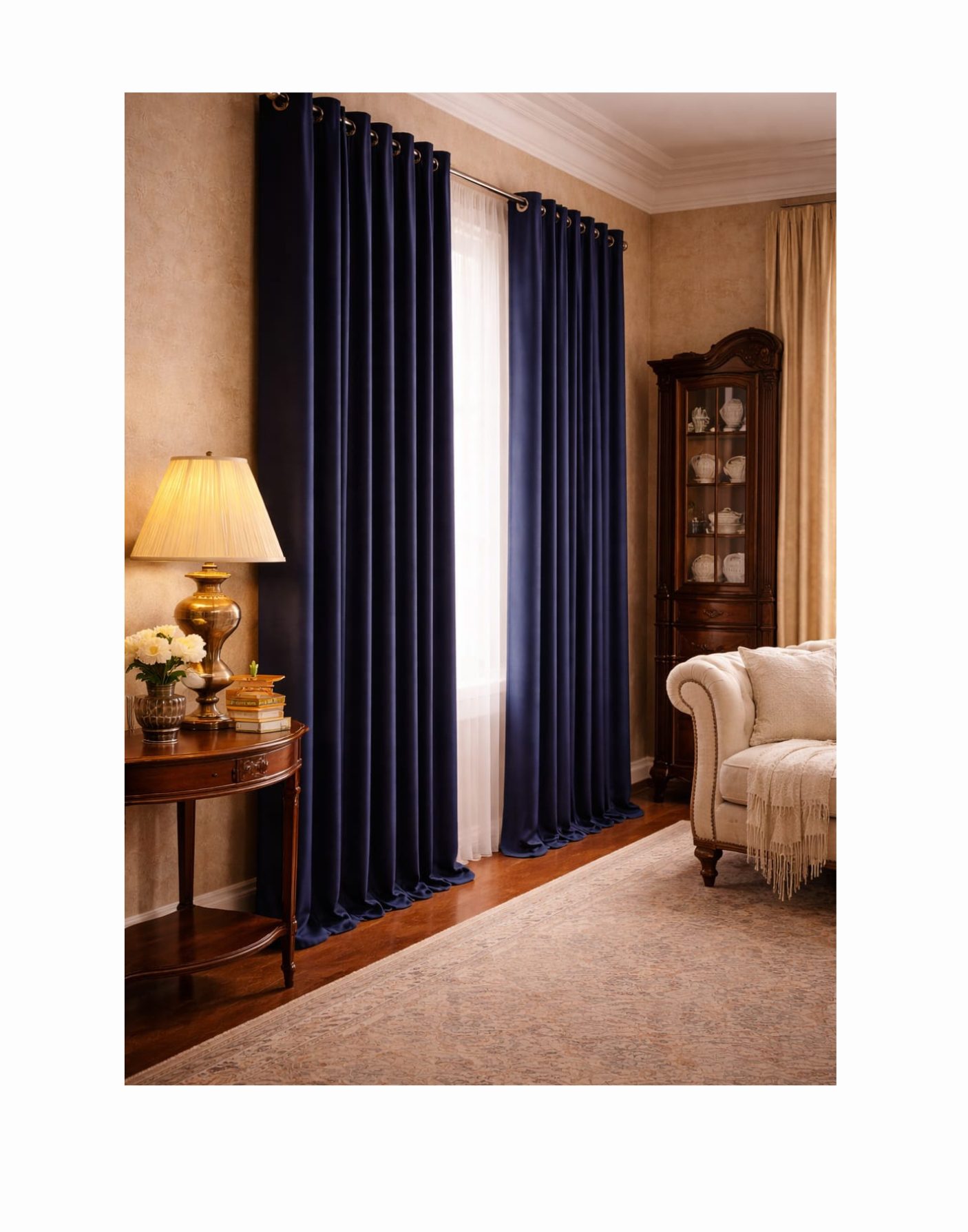 Omega NoirVel Luxe Blackout Curtains - Image 3