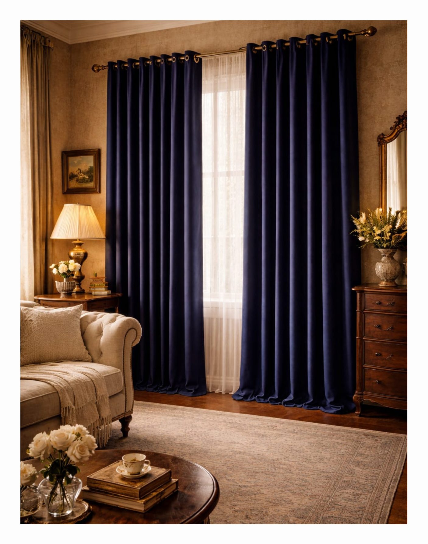 Omega NoirVel Luxe Blackout Curtains - Image 6